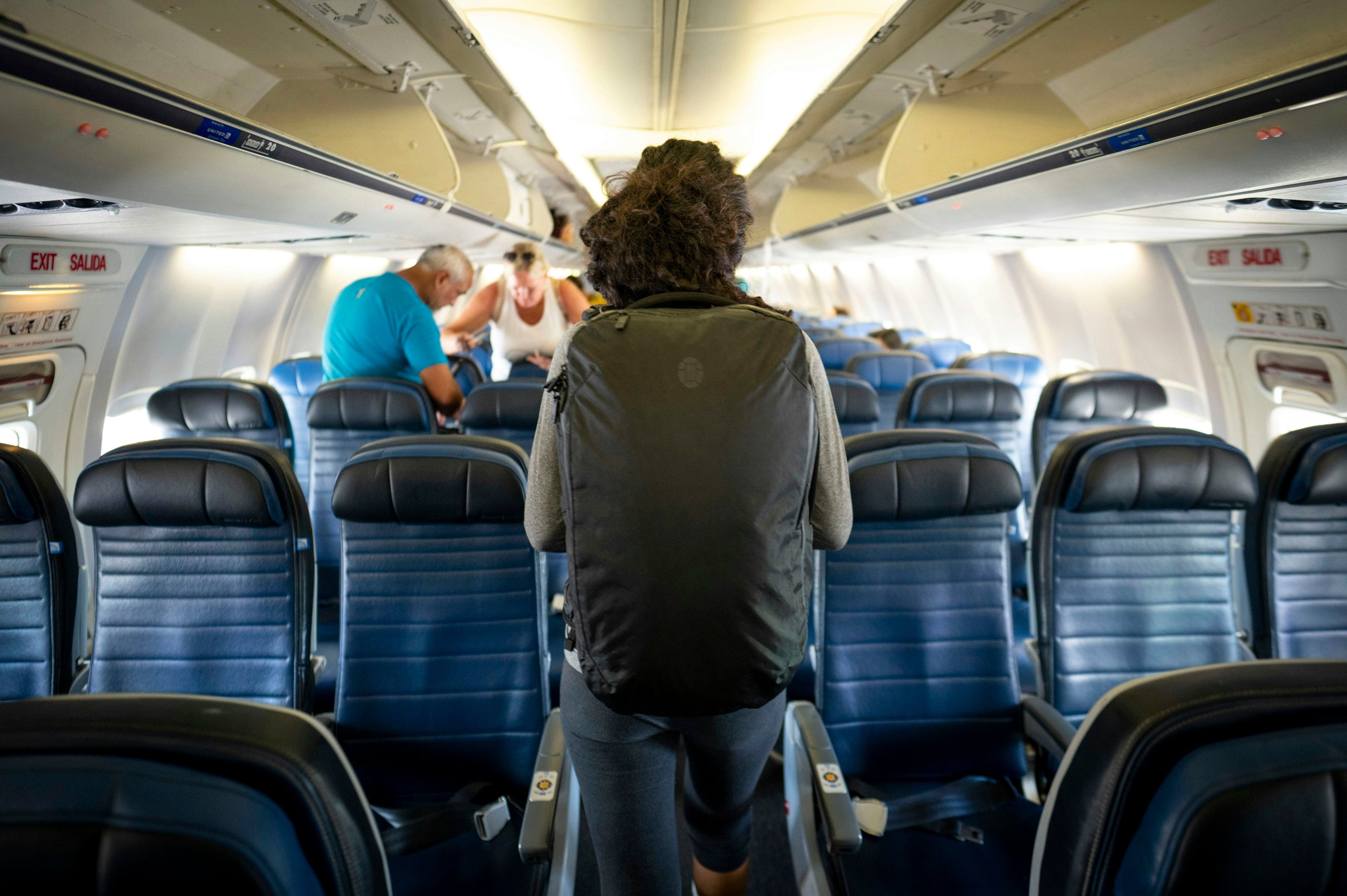 Backpack for plane fashion cabin