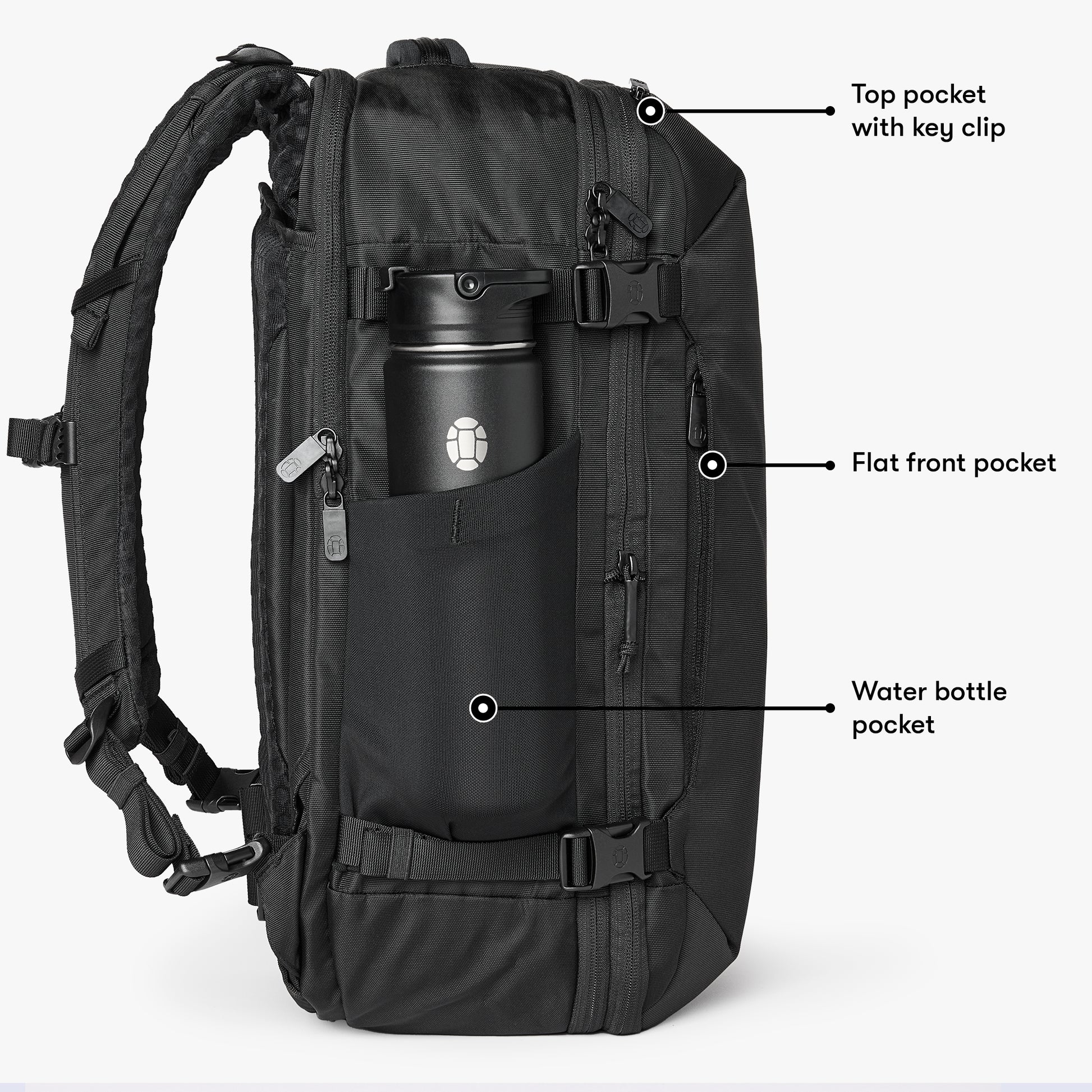 Tortuga Expandable Backpack Expands 20 When You Need More Space