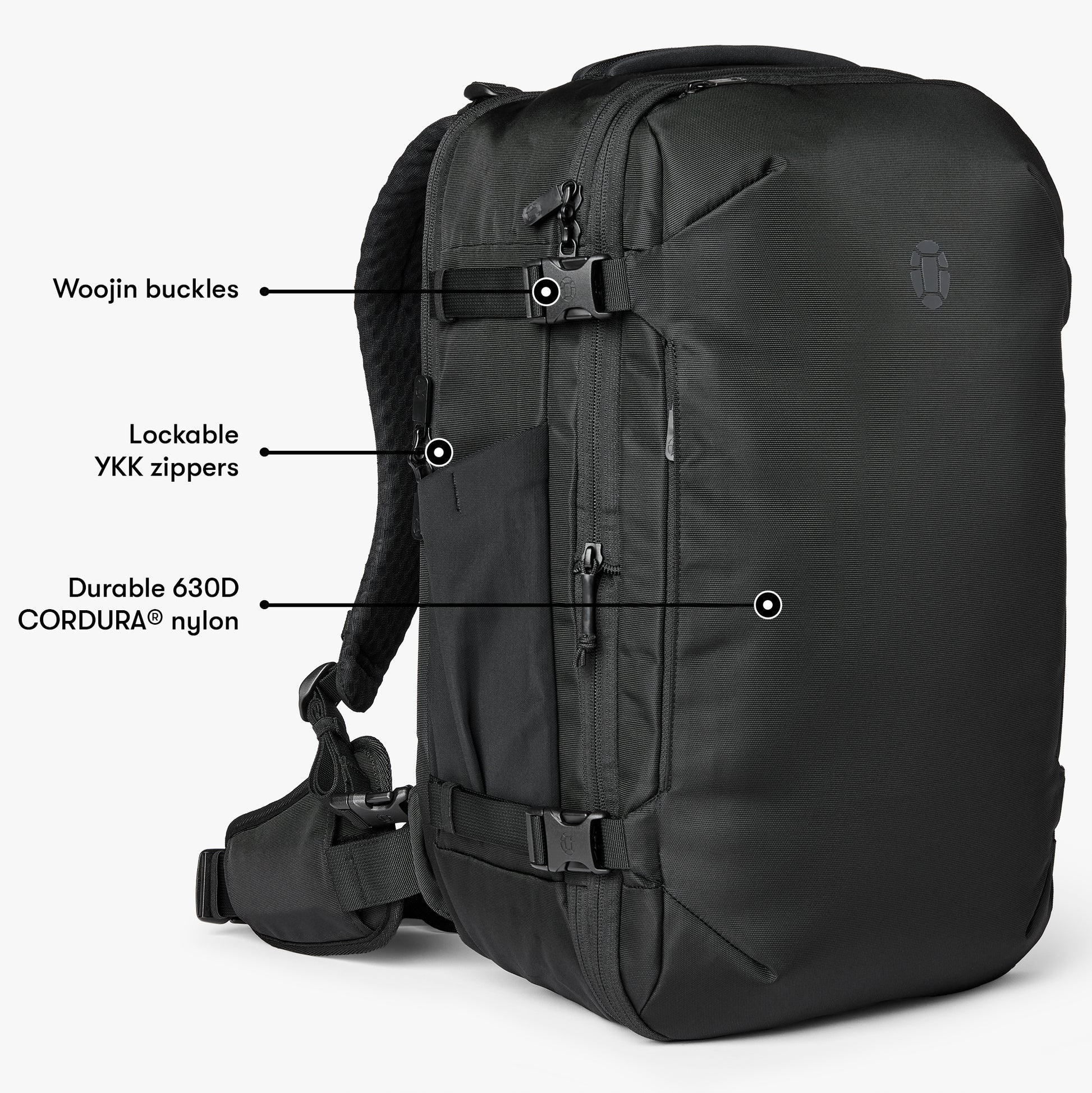 Built to last with 630D CORDURA® nylon